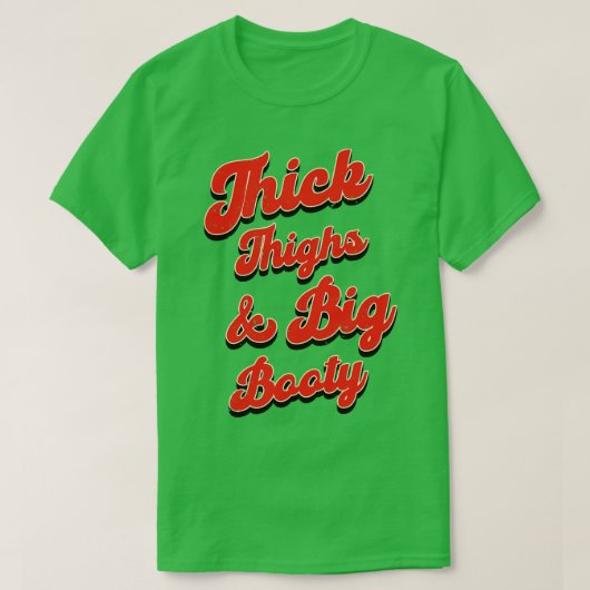 Big Booty  Typografie T-shirt (Design voorkant)