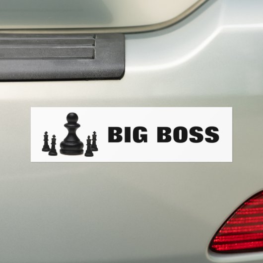 Big Boss Bumpersticker (Op auto)