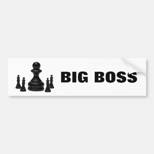 Big Boss Bumpersticker (Voorkant)