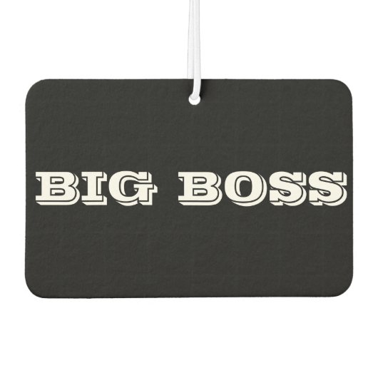 Big Boss bumpersticker Luchtverfrisser (Voorkant)