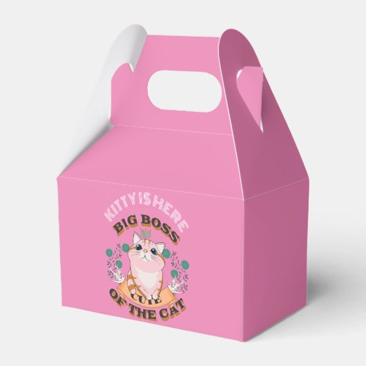 BIG BOSS CUTE CAT DOCUSTOMIZE PERSONALISEERDE NAAM BEDANKDOOSJES (Voorkant Zijde)