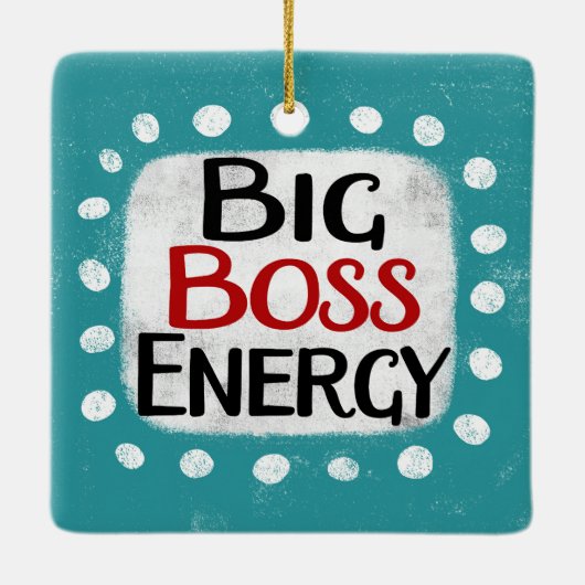 Big Boss Energy Ornament (Achterkant)