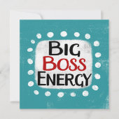 Big Boss Energy Wenskaart Kaart (Voorkant)