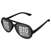 Big Boss kostuum party tinten Aviator Zonnebril (Gekanteld)