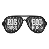 Big Boss kostuum party tinten Aviator Zonnebril (Voorkant)