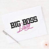 Big Boss Lady Ovale Sticker (Envelop)