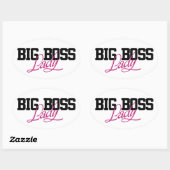 Big Boss Lady Ovale Sticker (Vel)