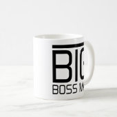 Big Boss Man Big Bossman Funny Boss Quotes Gifts Koffiemok (Voorkant rechts)