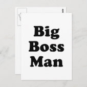 Big Boss Man Briefkaart (Voorkant / Achterkant)