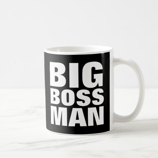 BIG BOSS-MAN, Funny koffiemompjes Koffiemok (Rechts)