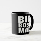BIG BOSS-MAN, Funny koffiemompjes Mok (Voorkant rechts)