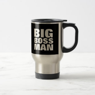 BIG BOSS MAN, Grappige koffiemok Reisbeker