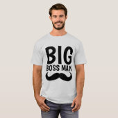 BIG BOSS MAN Mustache T-shirts (Voorkant volledig)