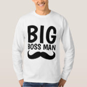 BIG BOSS MAN Mustache T-shirts (Voorkant)