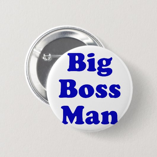 Big Boss Man Ronde Button 5,7 Cm (Voorkant /achterkant)