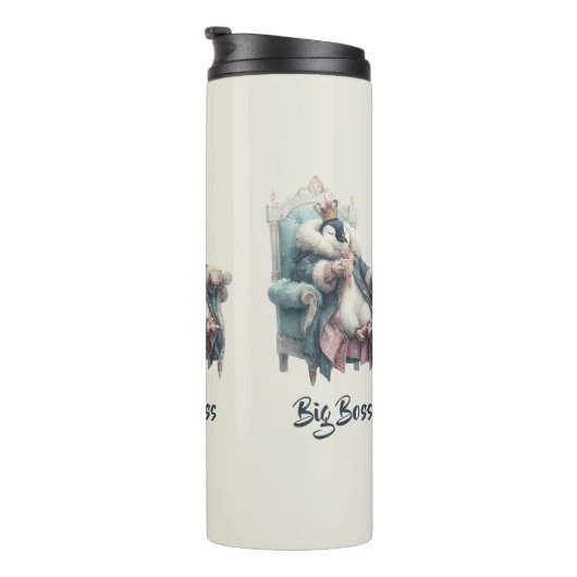 Big Boss Winter Penguin Design Thermosbeker (Geroteerd rechts)