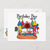 Big Bounce Boy 2e Verjaardag Tshirts en geschenken Briefkaart (Voorkant / Achterkant)