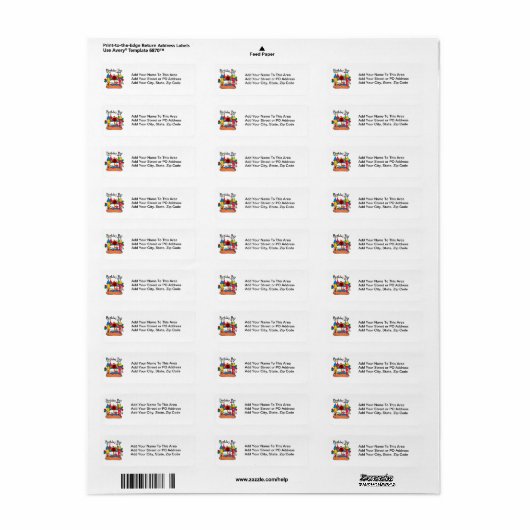 Big Bounce Boy 2e Verjaardag Tshirts en geschenken Etiket (Full Sheet)