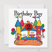 Big Bounce Boy 2e Verjaardag Tshirts en geschenken Kaart (Voorkant)