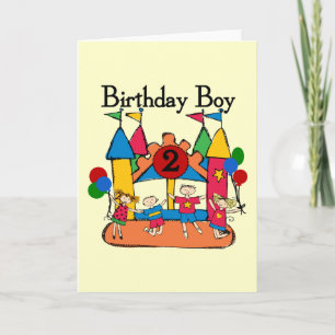 Big Bounce Boy 2e Verjaardag Tshirts en geschenken Kaart