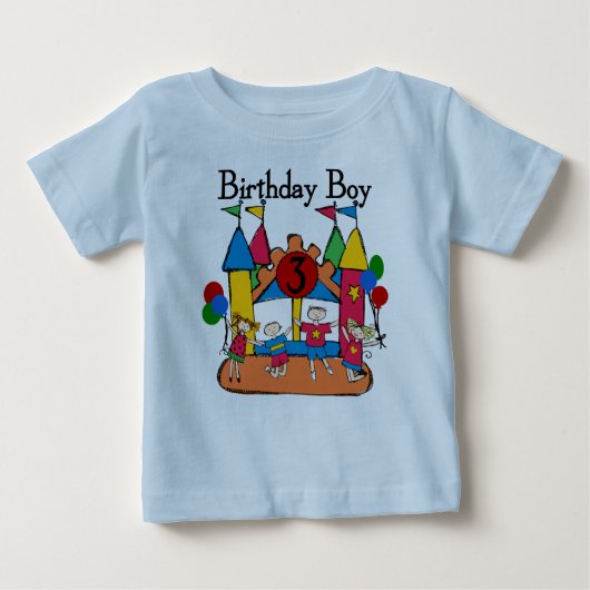 Big Bounce Boy 3e Verjaardag T shirten en geschenk (Voorkant)
