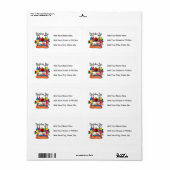 Big Bounce Boy 3e Verjaardag T shirten en geschenk Etiket (Full Sheet)