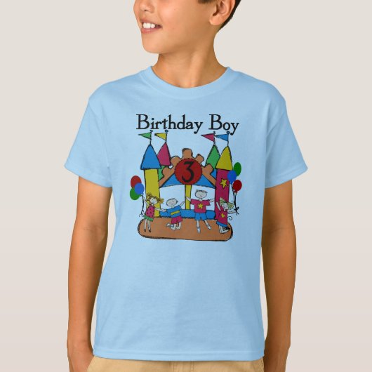 Big Bounce Boy 3e Verjaardag T shirten en geschenk T-shirt (Voorkant)