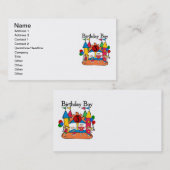 Big Bounce Boy 3e Verjaardag T shirten en geschenk Visitekaartje (Voorkant / Achterkant)