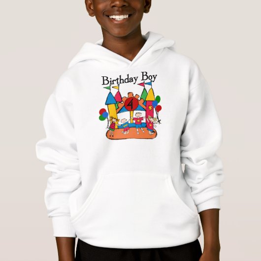 Big Bounce Boy 4th Verjaardag Tshirts en geschenke (Voorkant)