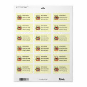 Big Bounce Boy 4th Verjaardag Tshirts en geschenke Etiket (Full Sheet)