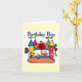 Big Bounce Boy 4th Verjaardag Tshirts en geschenke Kaart (Gele Bloem)