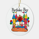 Big Bounce Boy 4th Verjaardag Tshirts en geschenke Keramisch Ornament (Links)