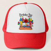Big Bounce Boy 4th Verjaardag Tshirts en geschenke Trucker Pet (Voorkant)