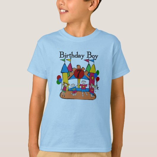 Big Bounce Boy 7th Birthday Tshirts en Gifts (Voorkant)