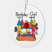 Big Bounce Girl 3rd Birthday Tshirts en cadeautjes Keramisch Ornament (Links)