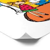 Big Bounce Girl 4th Verjaardag T-shirts en geschen Poster (Hoek)