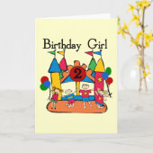 Big Bounce Meisje 2e Verjaardag Tshirts en geschen Kaart (Gele Bloem)