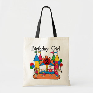 Big Bounce Meisje 2e Verjaardag Tshirts en geschen Tote Bag