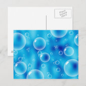 Big Bouncing Blue Bubbles Briefkaart (Voorkant / Achterkant)