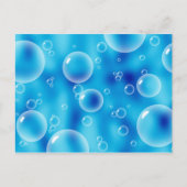 Big Bouncing Blue Bubbles Briefkaart (Voorkant)