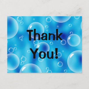 Big Bouncing Blue Bubbles Briefkaart