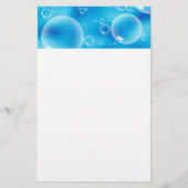 Big Bouncing Blue Bubbles Briefpapier (Voorkant)