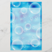 Big Bouncing Blue Bubbles Briefpapier (Voorkant)