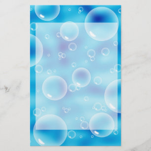 Big Bouncing Blue Bubbles Briefpapier