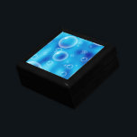 Big Bouncing Blue Bubbles Cadeaudoosje<br><div class="desc">Groot opschepperend glanzend blauw belletje! Cute en vrolijk patroon.</div>