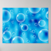 Big Bouncing Blue Bubbles Poster (Voorkant)