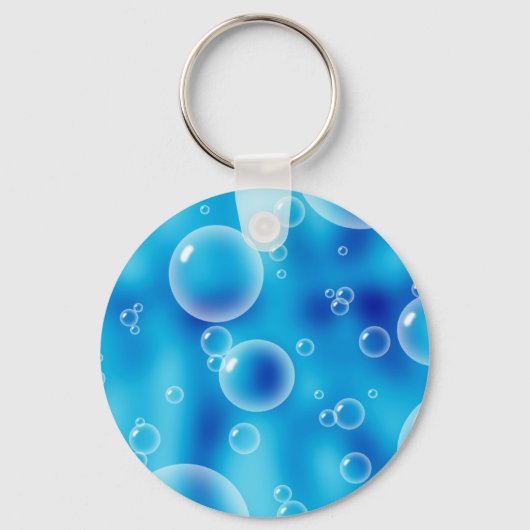 Big Bouncing Blue Bubbles Sleutelhanger (Voorkant)