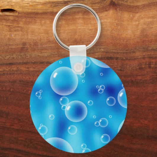 Big Bouncing Blue Bubbles Sleutelhanger (Voorkant)