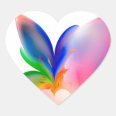 Big Bow Cadebox Hart Sticker (Voorkant)