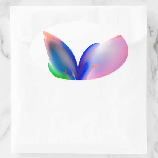 Big Bow Cadebox Ovale Sticker (Tas)